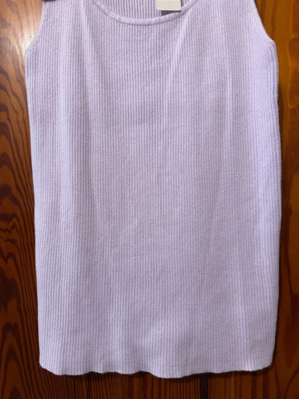 New By Anthropology Lavender Cut Out Tank - Ribbed NWT